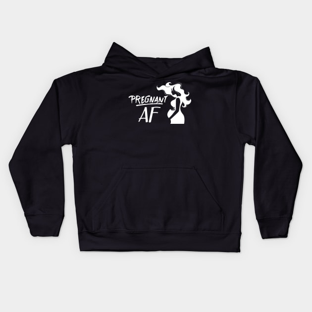 Pregnant AF Kids Hoodie by KC Happy Shop